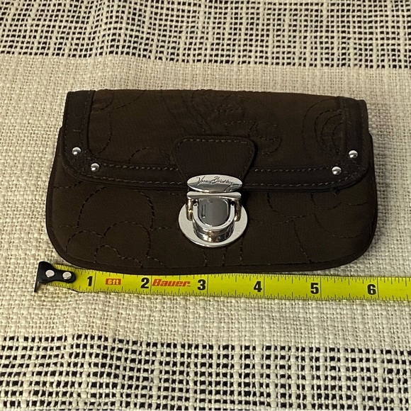 VERA BRADLEY / Espresso Flap ID Key Chain Wallet - Picture 8 of 9